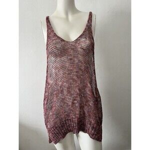 Cop Copine Pink Marbled Goth Indie Sleaze Grunge Punk Crochet Mesh Tunic Dress